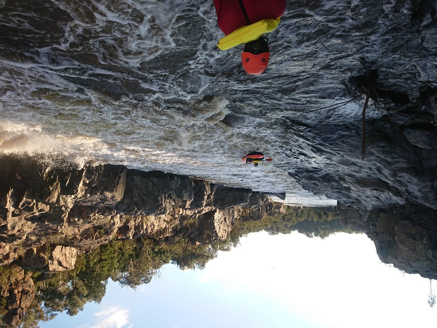 tackling rapids in a big w boat