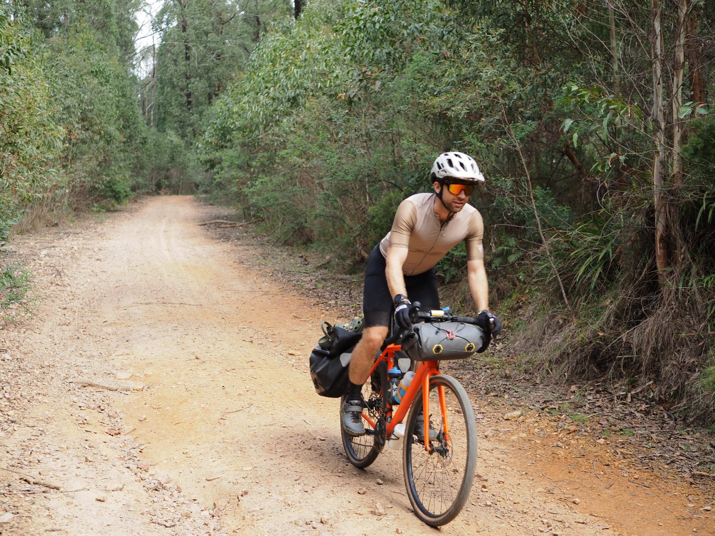 rider descending in Tallanganda
