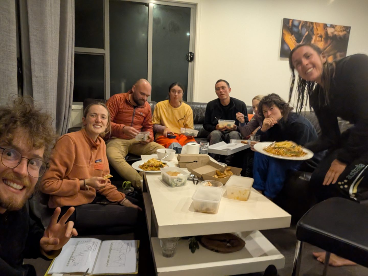 shared dinner in hotham